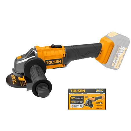 SMERIGLIATRICE ANGOLARE Ø115 20V CORDLESS SOLO CORPO TOLSEN 87223