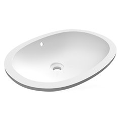 LAVABO IN PORCELLANA SOTTOPIANO OVALE VARIANT 55 X 41 CM RAK