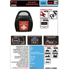 AVVIATORE PER AUTO START BOOSTER P10 12V 2000A LEMANIA