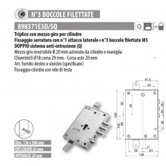 copy of MOTTURA 898371EF SERRATURA RICAMBIO EFFEPI CILINDRO EUROPEO