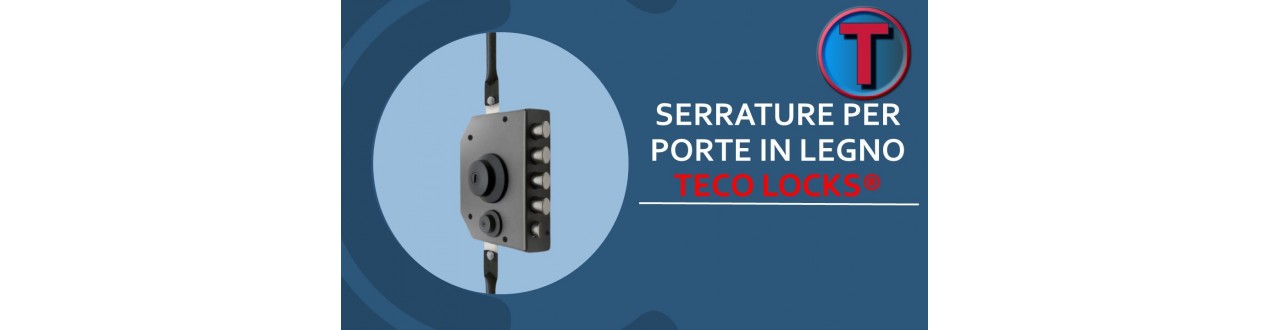 Serrature ad applicare per porte in legno TECO LOCKS